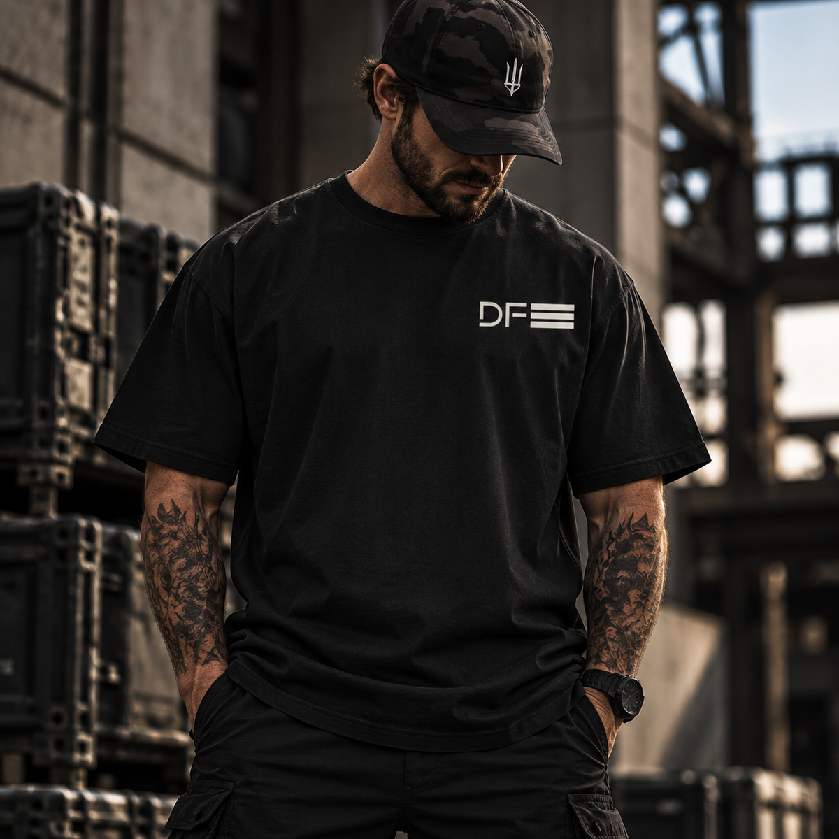K.W.A T6 tee - black